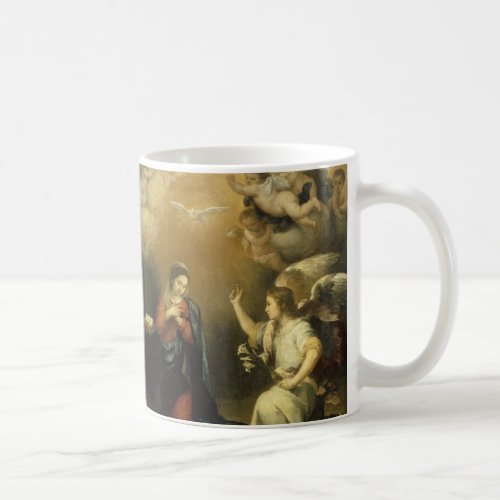 Annunctiation Mary and Archangel Gabriel Fine Art  Coffee Mug