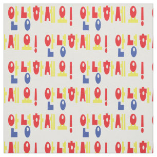 Annyeong Haseyo! Korean Hello! 안녕하세요 Hangul Script Fabric
