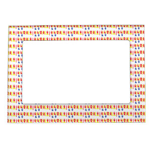 Annyeong Haseyo! Korean Hello! 안녕하세요 Hangul Script Magnetic Frame