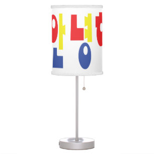 Annyeong Haseyo! Korean Hello! 안녕하세요 Hangul Script Table Lamp