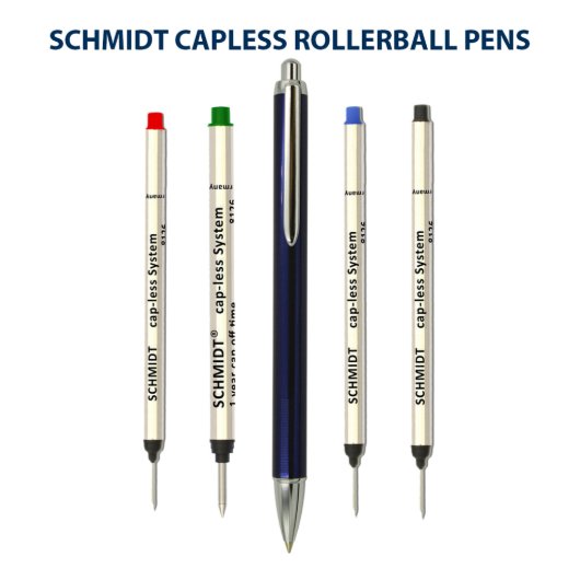 Anodized Blue Aluminum Engraved Rollerball Pen   (Ink Refills)