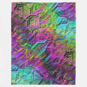 anodized titanium : fleece blanket
