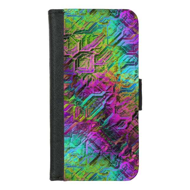 anodized titanium : iPhone wallet case (Front)