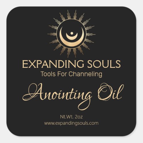 Anointing Oil Moon Labels