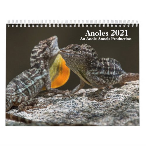 Anole Annals 2021 Calendar