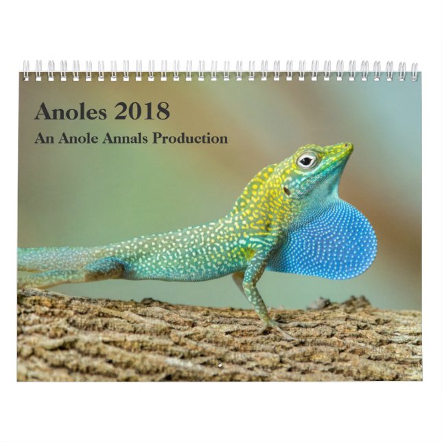 Anoles 2018 - An Anole Annals Production Calendar (Cover)