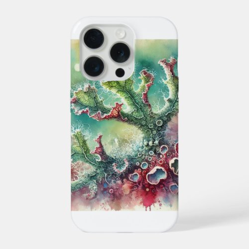 Anolis lichen 260624AREF102 _ Watercolor iPhone 15 Pro Case