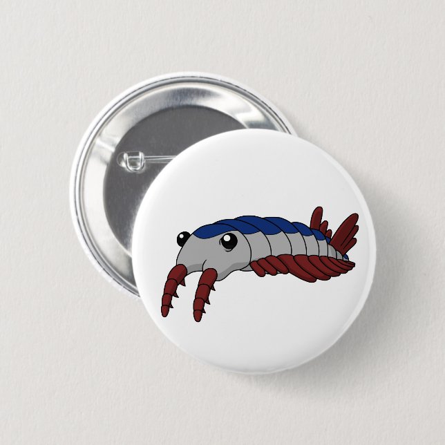 Anomalocaris- Prehistoric Animal Button (Front & Back)