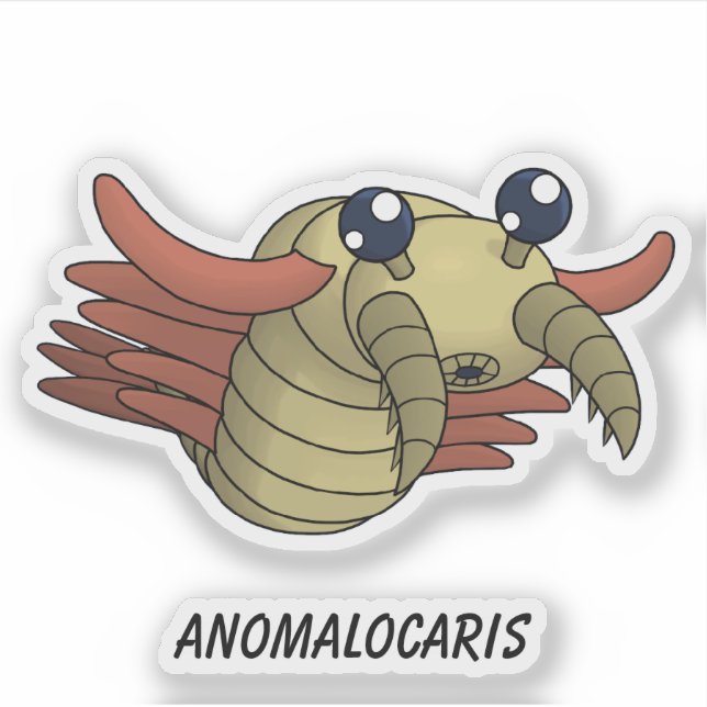Anomalocaris- Prehistoric Animal Vinyl Sticker (Front)
