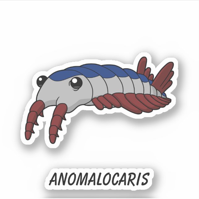 Anomalocaris- Prehistoric Sea Creature Vinyl Sticker (Front)
