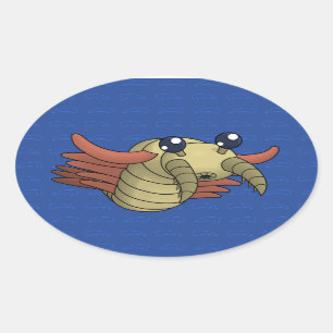 Anomalocaris- The Unusual Shrimp Oval Sticker