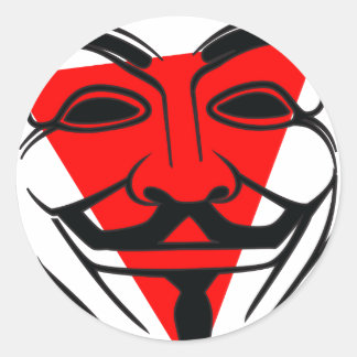 Anon Classic Round Sticker
