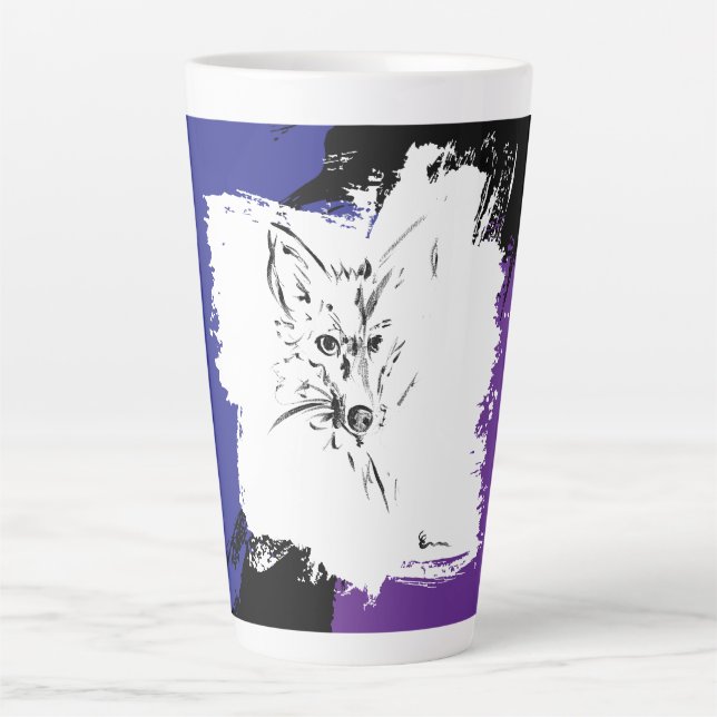 Anonimal 1 latte mug (Front)
