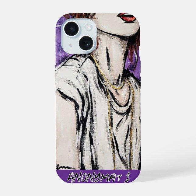 Anonymity 1 iphone case (Back)