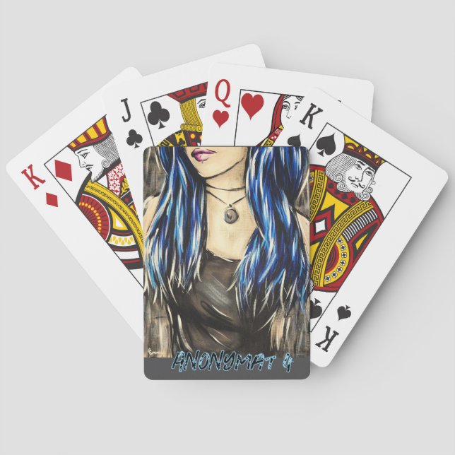Anonymity 4 poker cards (Back)