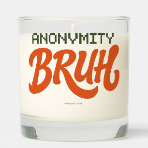 Anonymity Bruh Logo - Scented Jar Candle