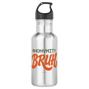Anonymity Bruh Logo - Water Bottle
