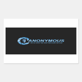 Anonymous 2 rectangular sticker