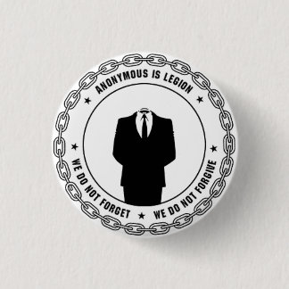 Anonymous Badge Pinback Button