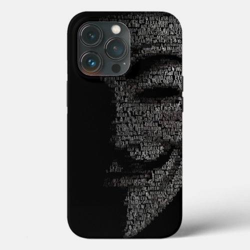 Anonymous  iPhone 13 pro case
