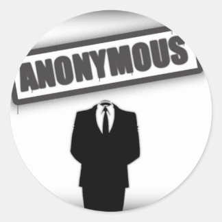 Anonymous Classic Round Sticker