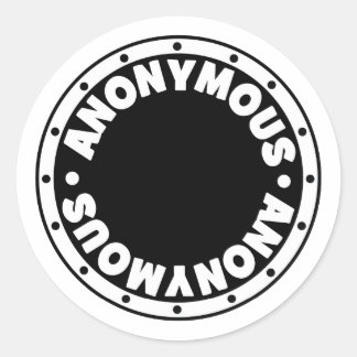 Anonymous Classic Round Sticker