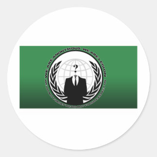 anonymous classic round sticker