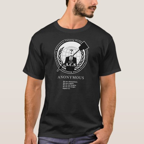 Anonymous Cleaning Service _ opACS Black T_Shirt