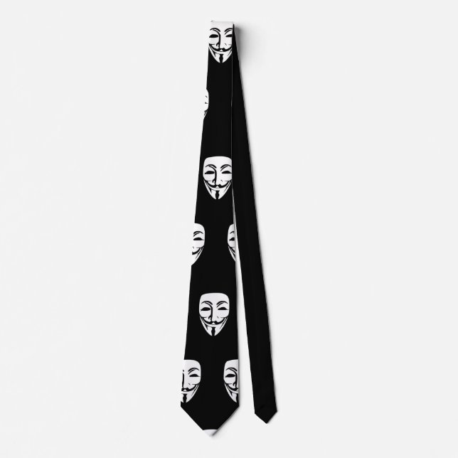 Anonymous face party tie (Front)