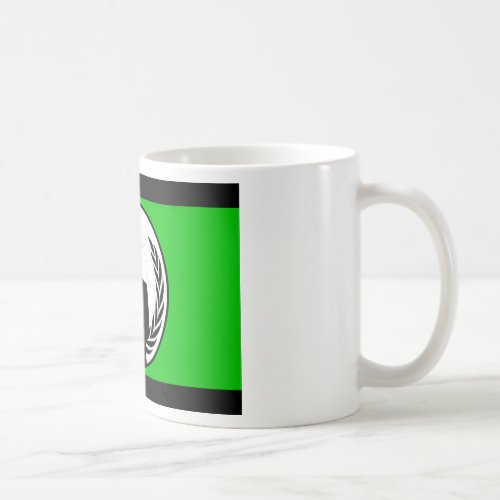 Anonymous flag coffee mug