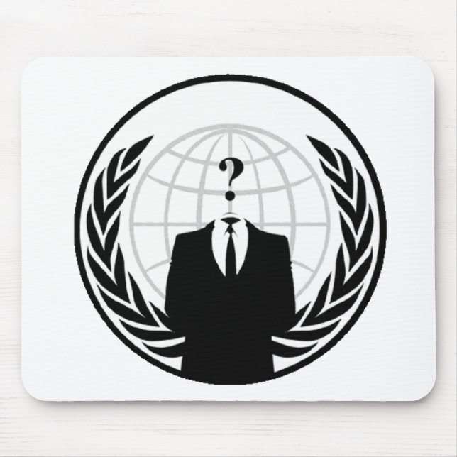 Anonymous International Logo Mouse Pad (Front)