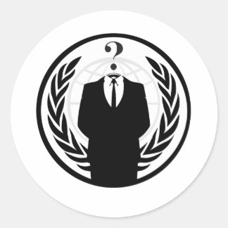 Anonymous Logo (Classic Style) Classic Round Sticker