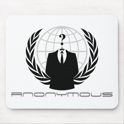 Anonymous Mousepad white