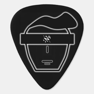 Anonymous Nobody Mysterious Cartoon Face Guitar Pick