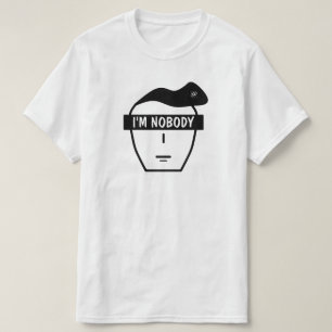 Anonymous Nobody Mysterious Cartoon Face T-Shirt