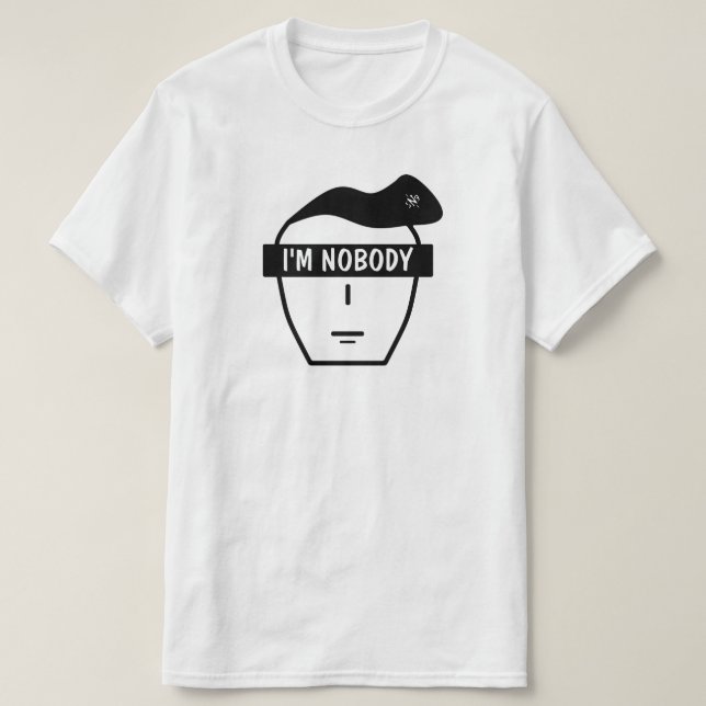 Anonymous Nobody Mysterious Cartoon Face T-Shirt (Design Front)
