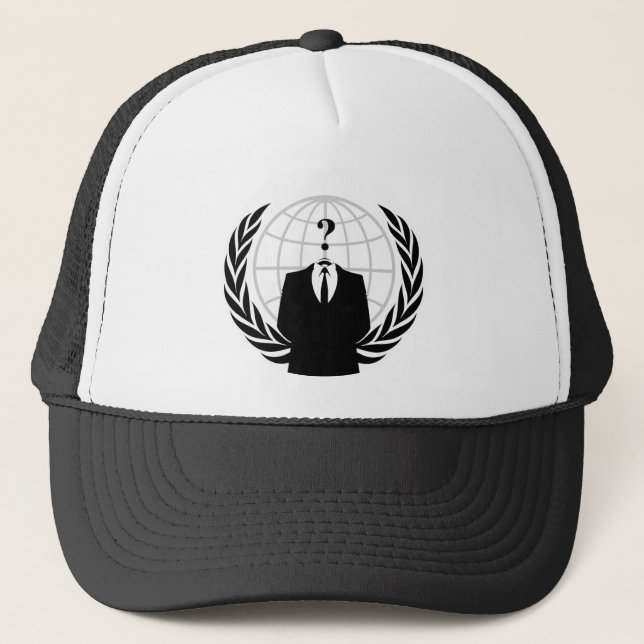 Anonymous Patriotism Trucker Hat (Front)