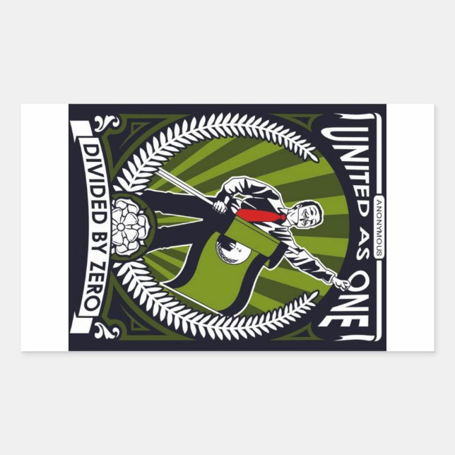 Anonymous Rectangular Sticker (Front)