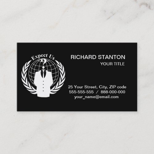 Anonymous seal business card