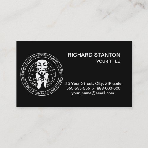 Anonymous seal business card