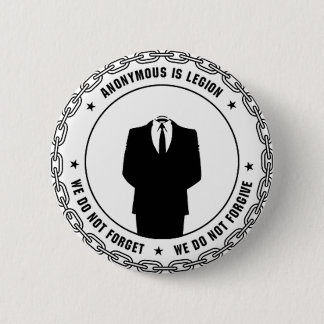 anonymous seal pinback button