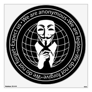 Anonymous seal wall decal