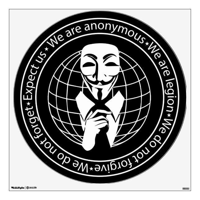 Anonymous seal wall decal (Front)