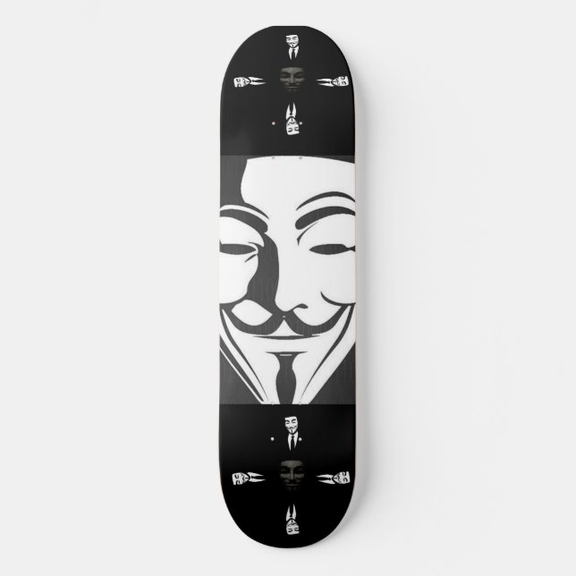 Anonymous Skateboard (Customizable) (Front)