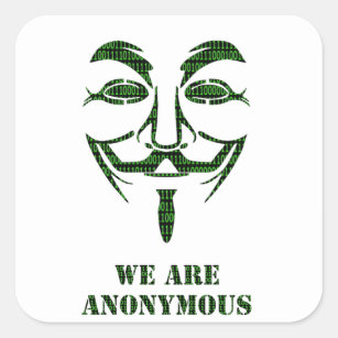 Anonymous Square Sticker