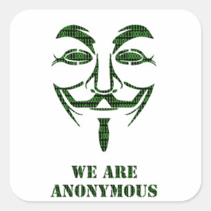 Anonymous Square Sticker
