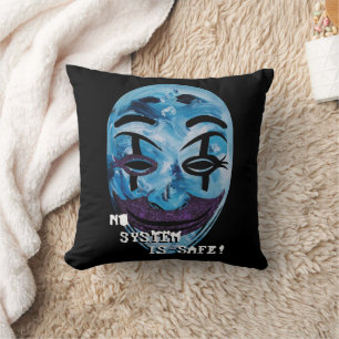 Anonymous Unmasked Throw Pillow