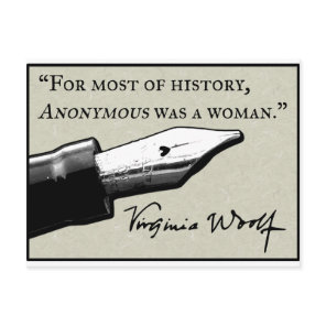 Anonymous Was a Woman Postcard