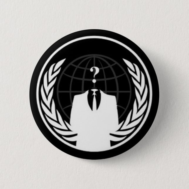 Anonywear Black Badge Button (Front)