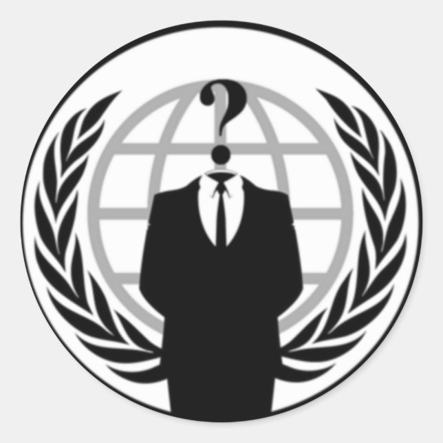 Anonywear Classic Round Sticker (Front)